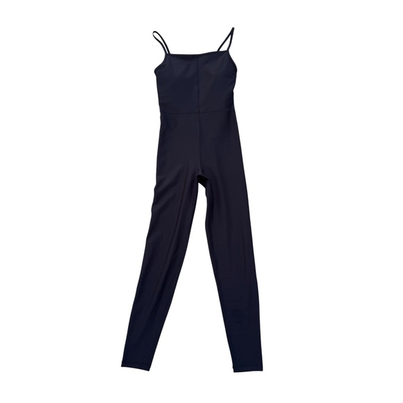 NWOT Old Navy PowerSoft 7/8 Cami Bodysuit Onesie  in Black Jack Work Out New - Picture 1 of 9